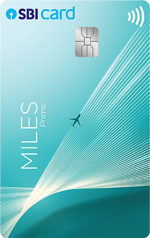 SBI Card MILES PRIME card design