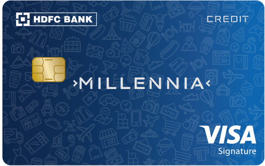 HDFC Millennia Card card design
