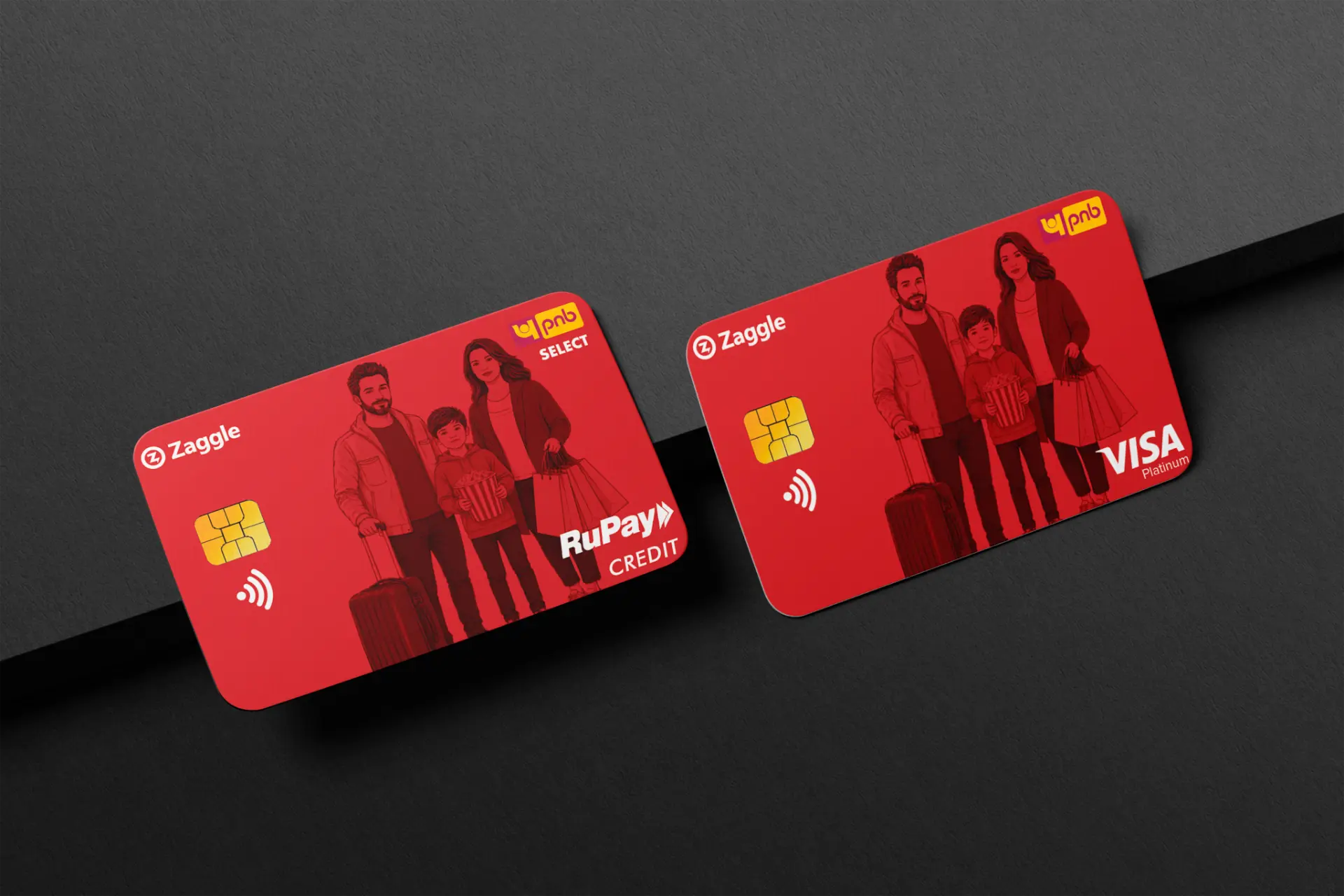 PNB Zaggle Credit Card card design