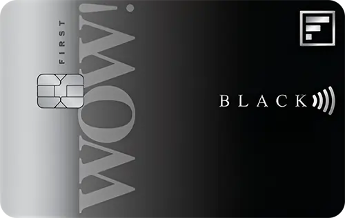 IDFC FIRST WOW Black Credit Card card design