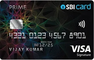 SBI Card PRIME card design
